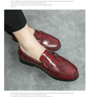 Estilo de pelo puntiagudo casual británico mocasines tendencia transpirable. - details 14
