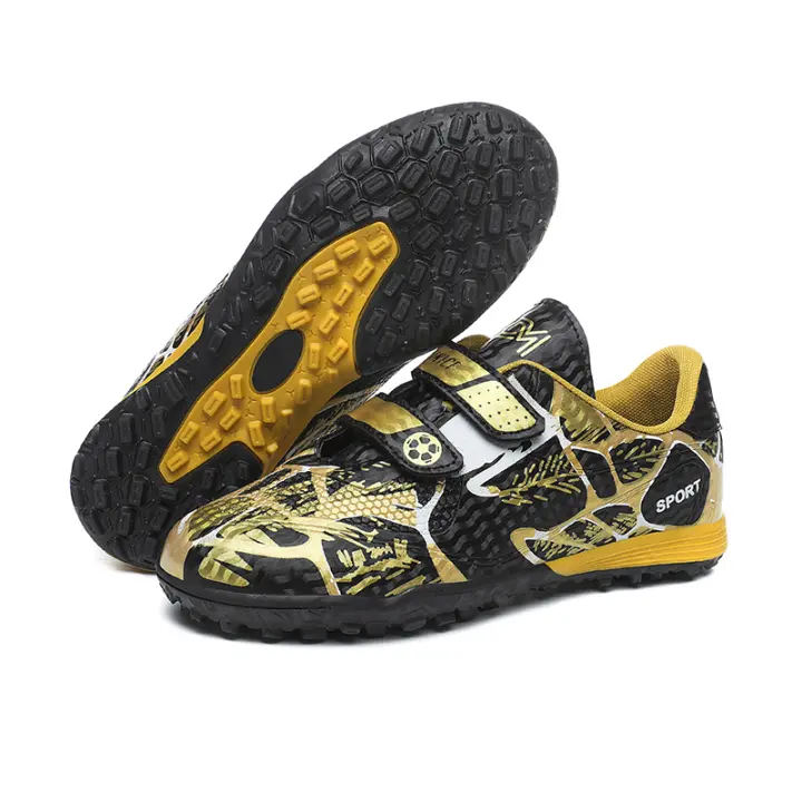 Zapatos de fútbol de la sociedad TF/FG para niños, botas de fútbol escolares, tacos, zapatillas de hierba, calzado deportivo de entrenamiento atlético al aire libre para niños y niñas - 1