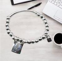 Brazalete de cuentas con placa de nombre y cerradura creativa UNO DE - Producto nuevo de gran éxito, Joyería accesorio encantadora。 - details 1