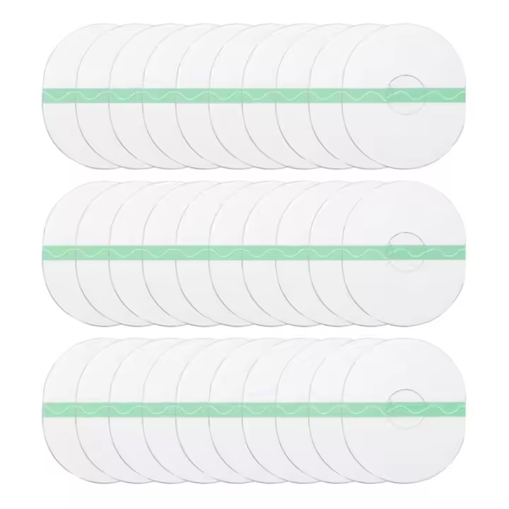 Parche Protector para Sensor deportivo, parches adhesivos de estilo libre, transparentes, impermeables, cubierta de protección ovalada, 30 unidades por juego - 1