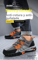 Zapatos de Seguridad Hombre Antiolor 2024 |   Punta de Acero Antipinzamiento · Suela Antiperforación · Aislante 10KV · Transpirable para Verano (Talles 38-46) - details 4