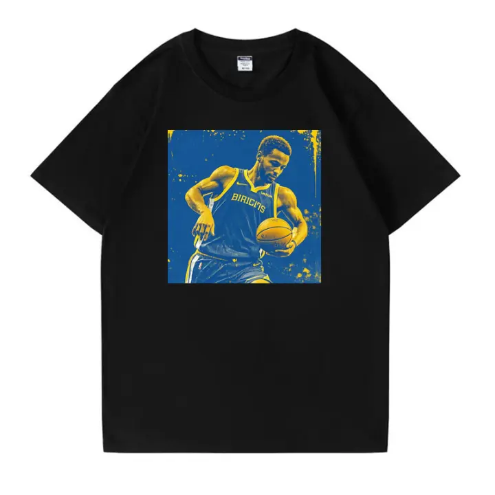 2025 Camiseta para hombre Camiseta negra pura 100% algodón Camisetas de Stephen Curry Camiseta blanca última novedad NBA - 1