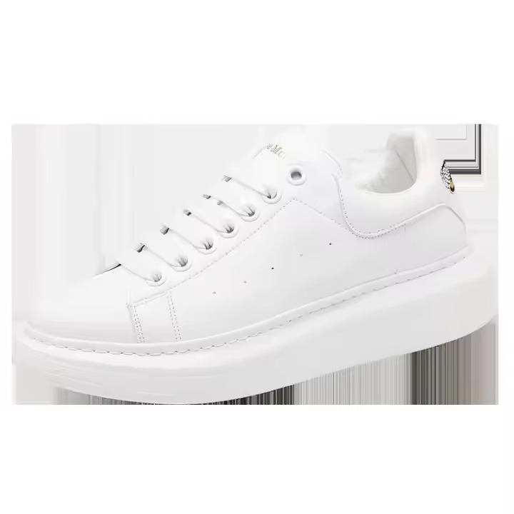 Guangzhou de alta calidad hizo cuero genuino de lujo, zapatos de mujer de abeja, plataforma blanca, barato - 1