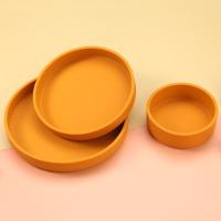 Juego de platos de cena de estilo nórdico para hornear, sartenes redondas de silicona para Pizza, bandeja antiadherente, platos de alimentación al aire libre, 3 uds. - details 4