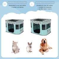 Corralito plegable portátil para mascotas, jaula para centro de parto para gatos, perrera para interiores y exteriores, corralito para perros, viajes y Camping - details 4