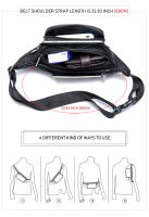 Bolsa de piel de oveja para hombre, Bolsa de piel de oveja para hombre para teléfono móvil, cuero genuino, bolsa crossbody, multifuncional, deportes y ocio, bolsa de pecho crossbody - details 3