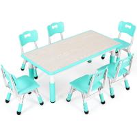 Mesa de Niños Ajustable en Altura Juego de Sillas de 4 Ideal para Jardín de Infantes y Habitación - details 9