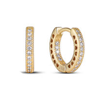 Pendientes de aro de Plata de Ley 925 para mujer, aretes con forma de corazón, luna y estrella, regalos de joyería - details 7