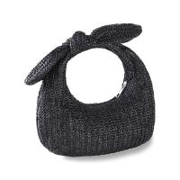 Bolso de mano para mujeres2025Nueva Bolsa de Mano de Paja con Lazo para Vacaciones de Verano, Clutch en Forma de Media Luna, Portátil Transfronterizo - details 3