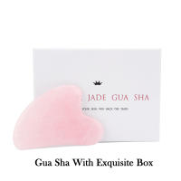 Masajeador facial de piedra Natural Guasha, raspador de cera de abeja, tablero de acupuntura Gua Sha, herramienta de masaje para SPA - details 16