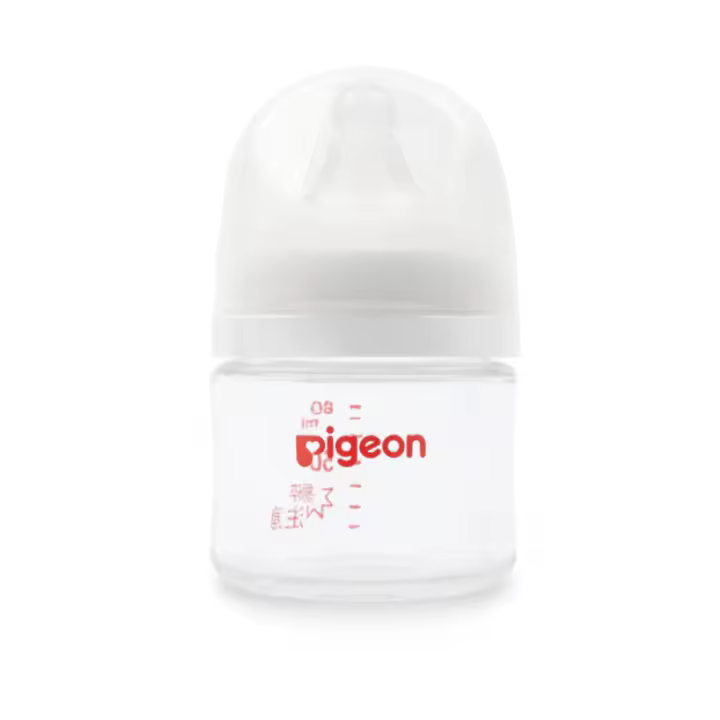 Botella de Vidrio de Cuello Ancho de 3ª Generación Pezón de Lactancia Natural para Bebés Recién Nacidos Madre & Bebé - 1
