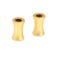 Cuentas de Pulsera de Brasso Dorado Mate Forma de Cilindro Ideal para Hacer Joyería DIY - details 4