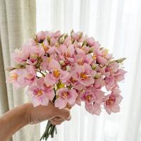 Ramo de narcisos artificiales de tacto Real, flor de narciso de seda hecha a mano de lujo, flor falsa elegante, escritorio para sala de estar - details 7