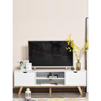 HOMCOM Armario para TV Soporte de Televisor Espacioso con 2 Armarios