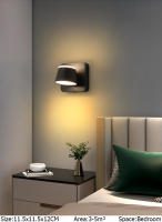 LEFANGXING Lámpara de Pared LED 12CM, Rotativa, Luz Luminosa para Dormitorio y Sala de Estar - details 2