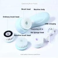 Cepillo de limpieza Facial, depurador Facial, dispositivo limpiador giratorio exfoliante eléctrico, masaje de limpieza profunda impermeable, elimina puntos negros - details 7