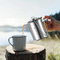 Cafetera para acampar con filtro de acero inoxidable para exteriores, cocina casera, 9 tazas, 1,2 litros - details 3