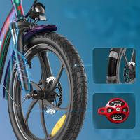 FAFREES F20 Pro+ Bicicleta Eléctrica Plegable, Freno de Doble Disco+SHIMANO de 7 Velocidades, Neumáticos de 20*3,0 Pulgadas, Velocidad Máxima de 25km/h, Batería de 36V 22.5Ah, Pantalla LCD, Alcance de 85-100km, Púrpura - details 6