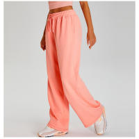 Pantalones deportivos ligeros, sueltos, informales, de pierna ancha para mujer, deportes al aire libre, con cordón elástico - details 26