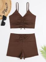 Conjunto de Bikinis de cintura alta para mujer, bañadores trenzados, traje de baño para mujer, microbikinis de realce, ropa de playa a la moda 2023 - details 24