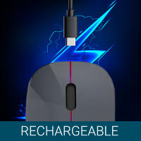 Ratón Inalámbrico Bluetooth Recargable y Silencioso,Ratón de Viaje Portátil 1600DPI de Dos Modos para Computadora Portátil, Android, Windows - details 1