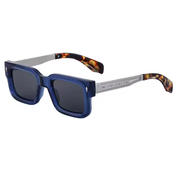 Nuevas gafas de sol Vintage Box para hombre, gafas de sol simples con protección Uv, gafas de sol para mujer - 1
