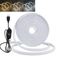 Tira de luces LED con Sensor táctil, cinta de luz de neón Flexible, impermeable, regulable, 5V, USB, lámpara de iluminación para decoración de habitación - details 11