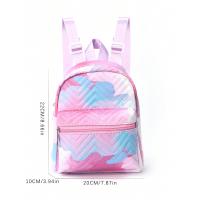 Mochila informal de gran capacidad con bordado simple e impresión, mochila escolar de viaje al aire libre transfronterizo - details 15