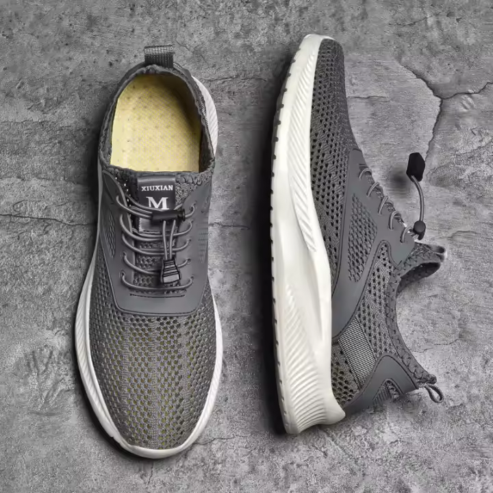 Zapatillas de deporte informales para hombre, zapatos de malla de lujo para tenis, entrenador, carrera, correr, ligeros - 1