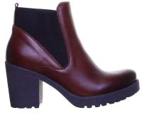 Botas Chelsea de tacón alto de cuero de nueva moda para mujer - details 1