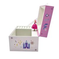 Caja de música única con espejo de princesa, artesanía de dibujos animados, adornos musicales para niños, bonita caja de almacenamiento de joyería, regalo de cumpleaños - details 6