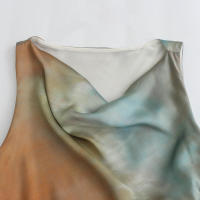 Vestido Largo de Gasa Estampado Sin Mangas Novedad de Verano 20224 Moda para Mujer - details 7