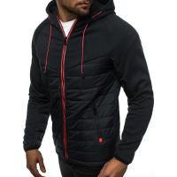 2025 Suéter casual con capucha para hombre, chaqueta con costuras, color a juego, estilo - details 9