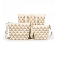 Bolso de mano de punto volador de gran capacidad Diseño original Patrón de rombo Color Tres tamaños Bolso de hombro en bloque Bolso de punto Bolso de mano Material de poliéster - details 13