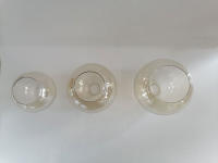 Pantalla de Cristal de apertura Global, reemplazo de cubierta de pantalla de Lámpara transparente blanca, Cognac, ámbar, gris, d4.3 cm, Bombilla de tornillo E27, luces de araña - details 5