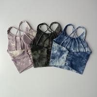 Sujetador deportivo de belleza para mujer, Top transpirable, Tie-Dye, Top corto para gimnasio, Push Up, Top de entrenamiento - details 1