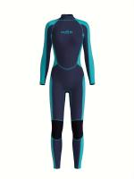 Traje de neopreno completo para mujer, con cremallera, manga larga y pierna, de secado rápido y transpirable para deportes - details 3