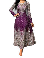 S-5XL-vestidos de talla grande para mujer, ropa con estampado Dashiki, 2024 - details 1