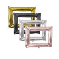 Marco grande DIY para fotografías, reuniones de amigos, decoración de escena de cumpleaños para niños, globo de película de aluminio, venta al por mayor - details 0