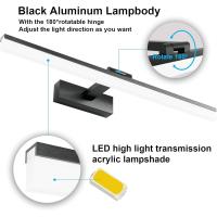 Lámpara LED de 32W Lámpara de espejo Aplique Blanco Frio 6000K Luz natural para Espejo Muebles de Maquillaje Aparato Montado en la Pared, Negro, 120CM - details 32