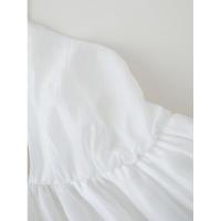 Vestido de tirantes estilo vacacional con espalda descubierta y lazo versátil clásico de moda para mujer personalizado nuevo - details 4