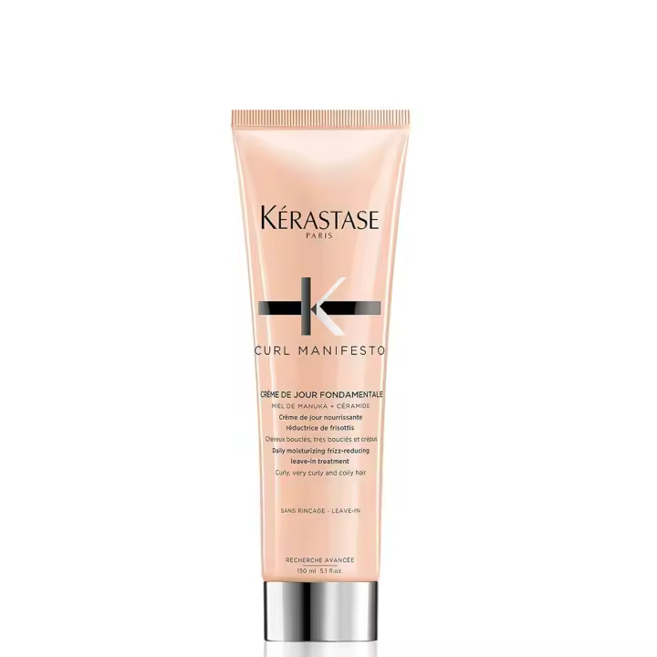 KÉRASTASE Curl Manifesto Crème de Jour Fondamentale Hair Cream - Tratamiento sin enjuague Protector del calor, controla el encrespamiento y mejora - 1