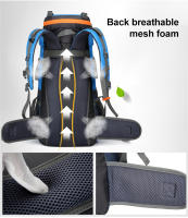 Mochila de Montañismo al Aire Libre para Hombres y Mujeres Bolsa de Viaje y Camping de 70L Mochila de Deporte con Diseño para Hombres y Mujeres Capacidad de 60-80 Litros - details 1