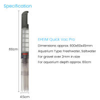 EHEIM Quick Vac Pro Filtro ajustable para acuarios de agua dulce y salada Micro Skimmer de superficie con bomba - details 5
