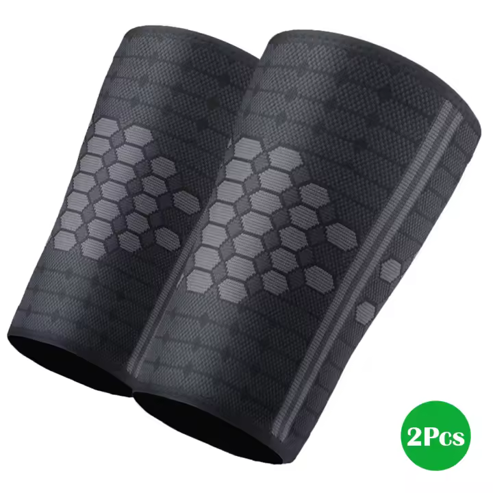 Mangas de soporte de compresión de muslo para hombres y mujeres, soporte de pierna antideslizante para lesiones musculares, y Hamstring Quadricep, recuperación de tensión, 1 par - 1