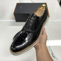 Zapatos de hombre hechos a mano de cuero vacuno estilo británico, zapatos de plataforma para las cuatro estaciones. - details 11
