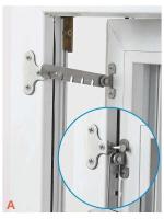 Soporte de límite de seguridad ajustable de cinco posiciones para ventanas infantiles fabricado en acero inoxidable - details 3
