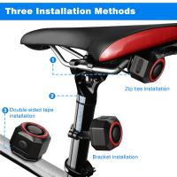Luz de Alarma para Motocicleta Anchtek con Sensor de Frenos Automáticos Carga USB Control Remoto Inteligente para Bicicleta Antirrobo - details 7