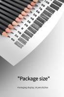 Lápices de boceto profesionales 14Pcs HB 2H 4H B 2B 3B 4B 5B 6B 7B 8B 10B 12B 14B para arte de graphito y pintura a mano estaciónes escolares - details 7