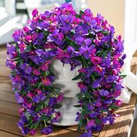 Bougainvillea artificial realista de seda sintética, resistente a los rayos UV, flores artificiales, planta de larga duración, decoración de verano, enredaderas de buganvilla - details 2